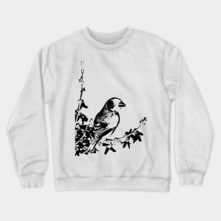 monochrome cool bird Crewneck Sweatshirt